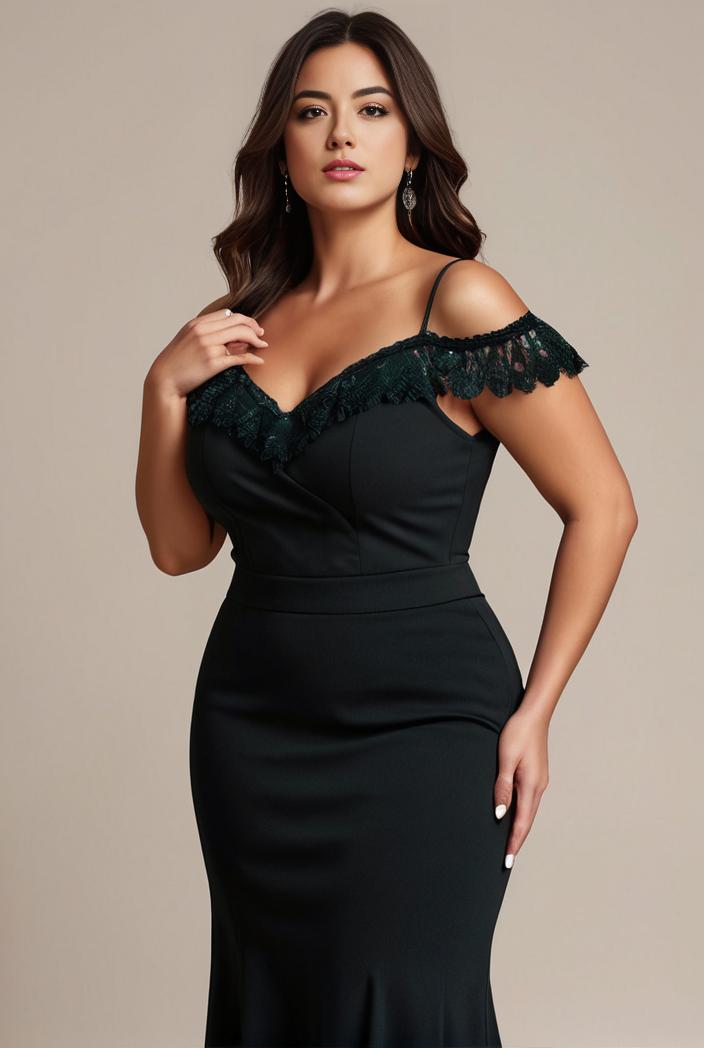 stylish plus size bodycon deep v neck sequin evening dress 107795