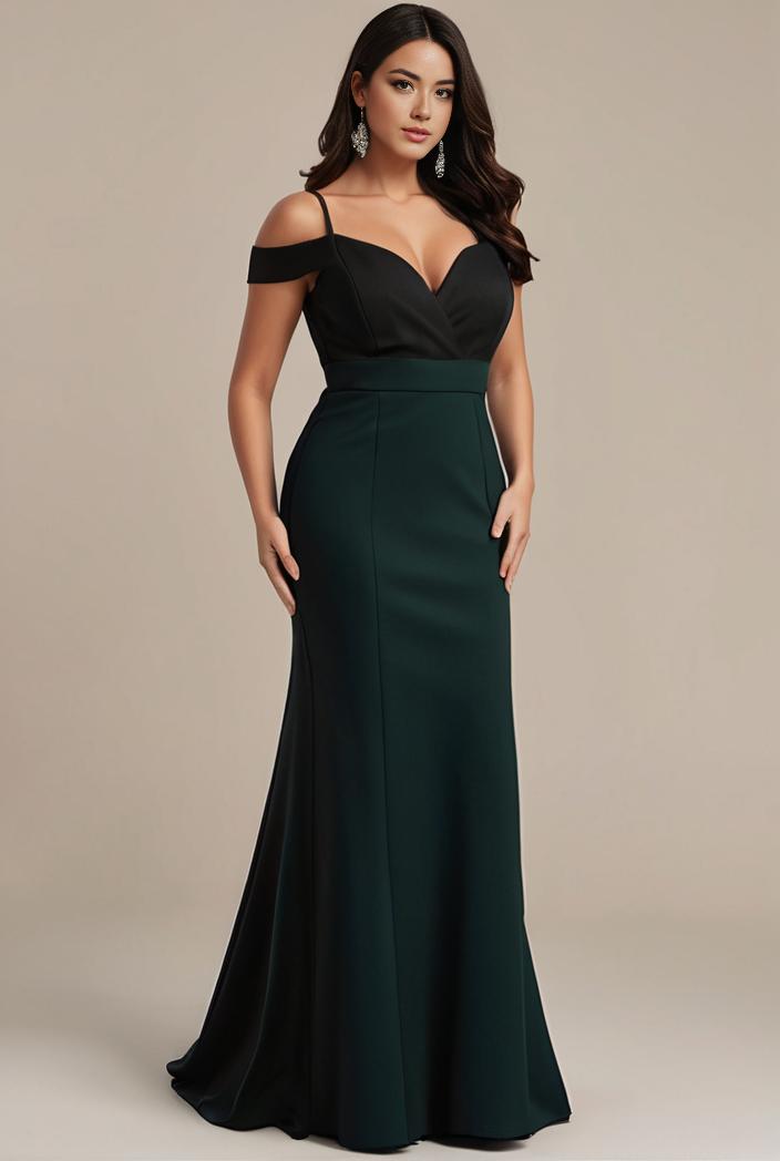 stylish plus size bodycon deep v neck sequin evening dress 107803