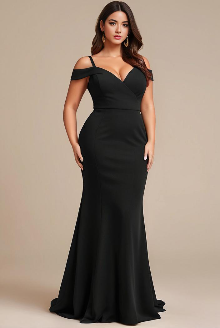 stylish plus size bodycon deep v neck sequin evening dress 107806