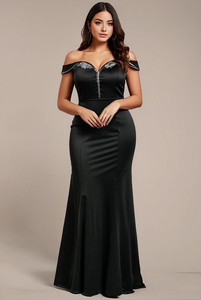 stylish plus size bodycon deep v neck sequin evening dress 107809