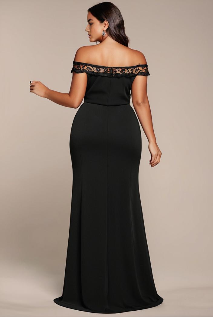 stylish plus size bodycon deep v neck sequin evening dress 107832