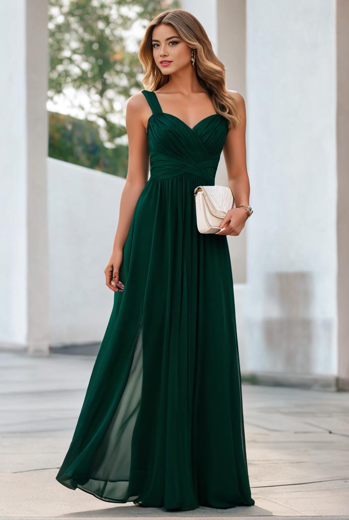 convertible chiffon lace open back spaghetti straps bridesmaid dress 111126