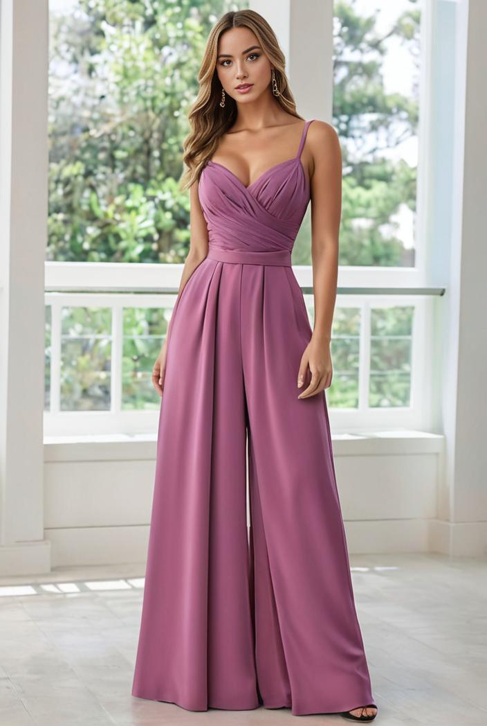 convertible chiffon lace open back spaghetti straps bridesmaid dress 111138
