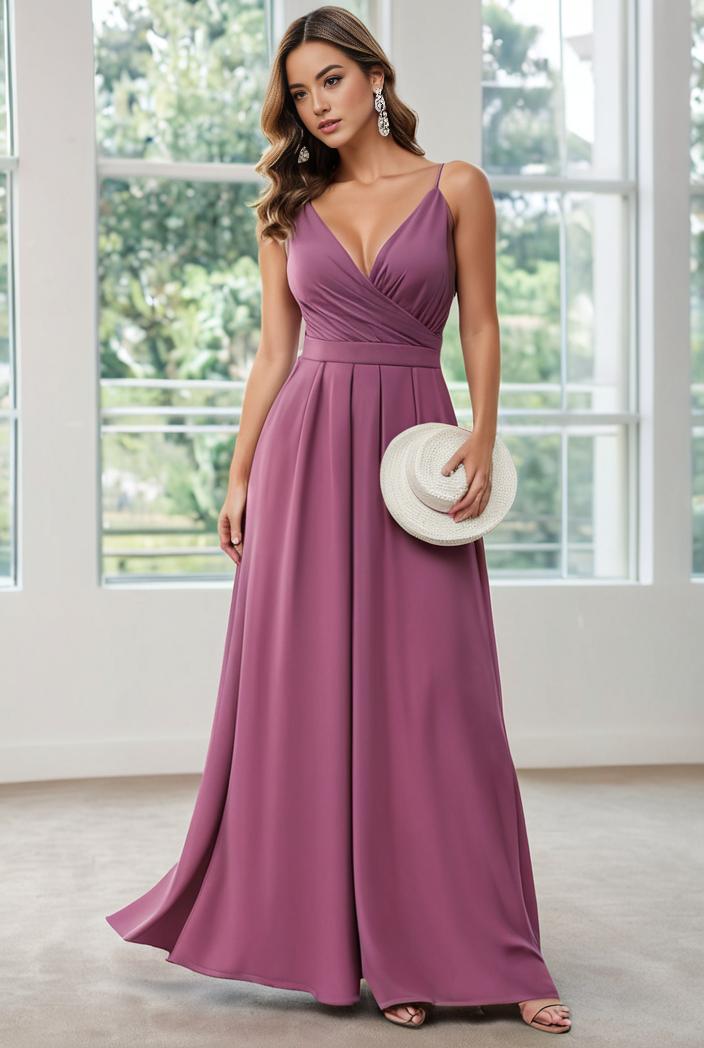 convertible chiffon lace open back spaghetti straps bridesmaid dress 111168