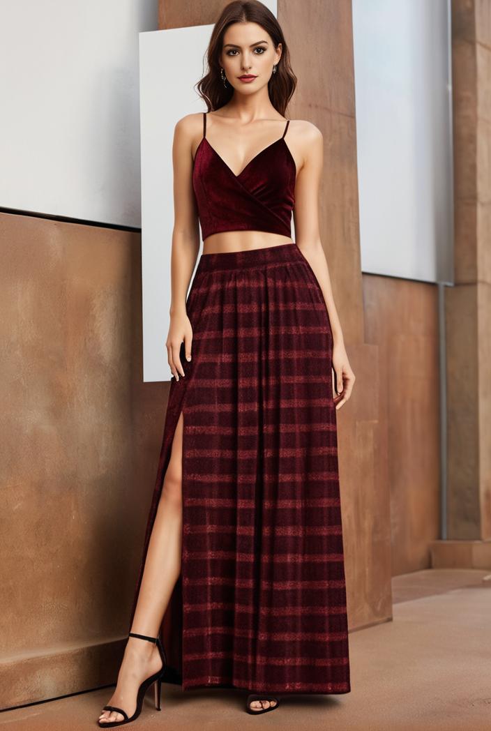spaghetti strap 2 in 1 sheer evening dress 149920