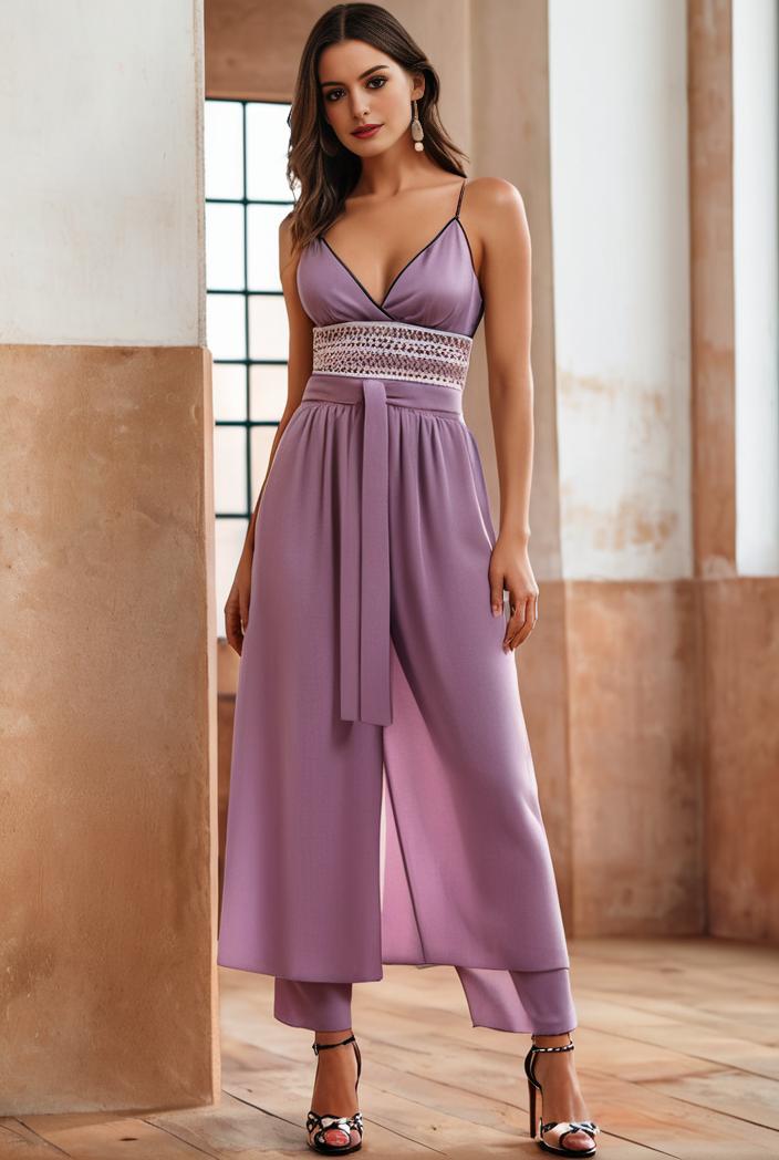 spaghetti strap 2 in 1 sheer evening dress 149996