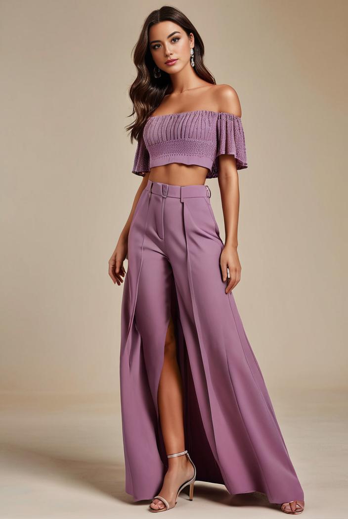elegant chiffon high low off the shoulder bridesmaid dress 112582