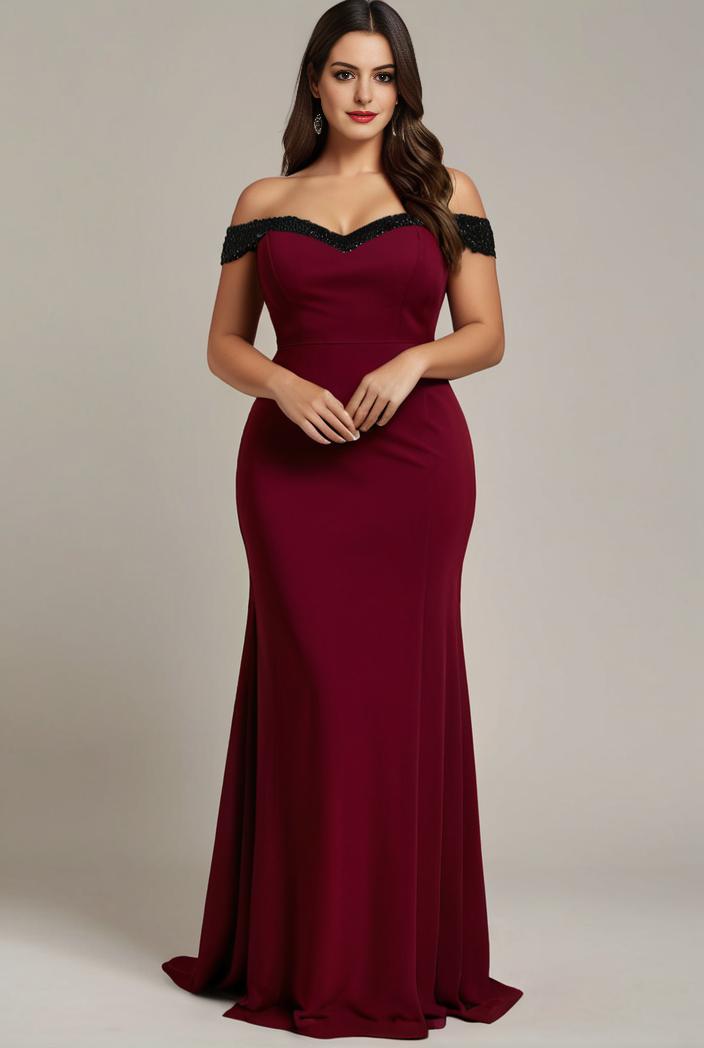 stylish plus size bodycon deep v neck sequin evening dress 100308