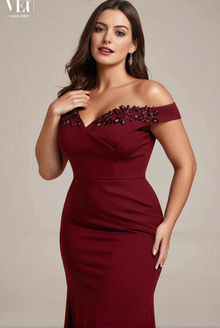 stylish plus size bodycon deep v neck sequin evening dress 100321