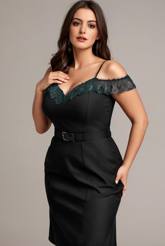 stylish plus size bodycon deep v neck sequin evening dress 100338
