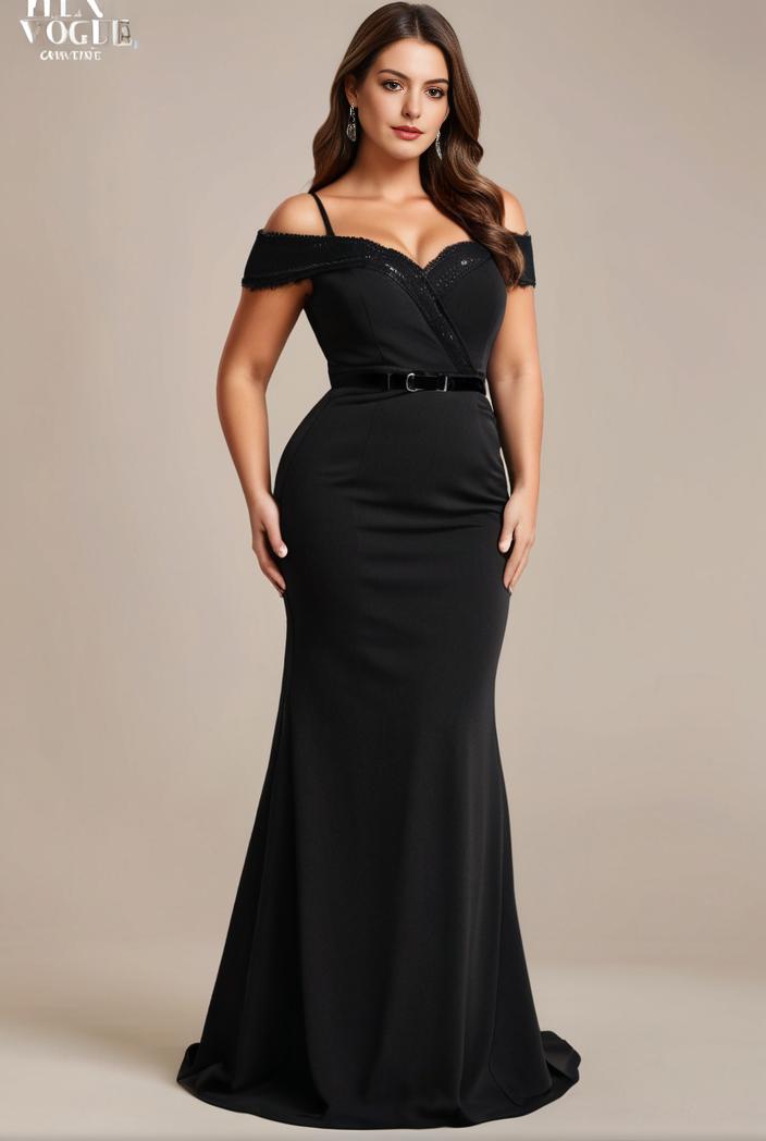 stylish plus size bodycon deep v neck sequin evening dress 100343