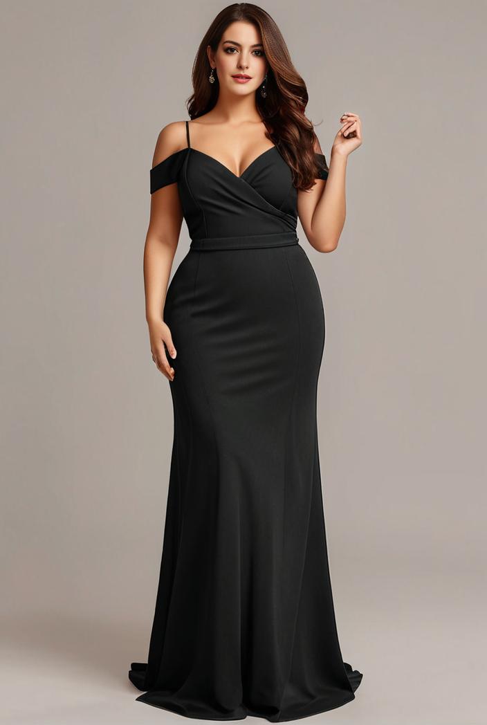stylish plus size bodycon deep v neck sequin evening dress 100362