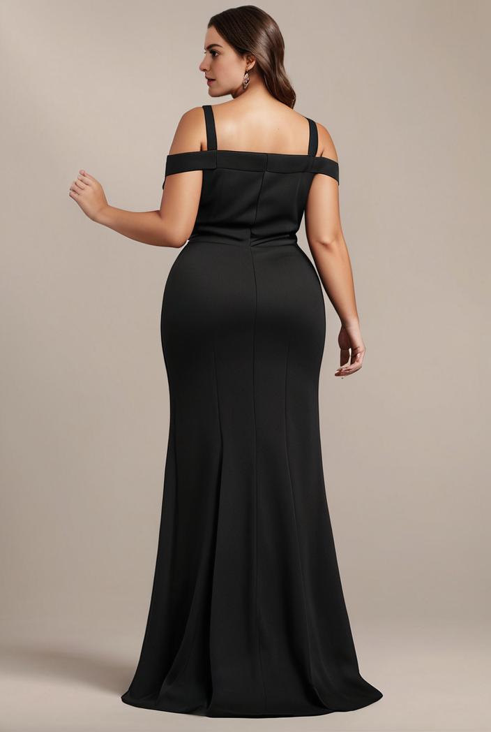 stylish plus size bodycon deep v neck sequin evening dress 100371