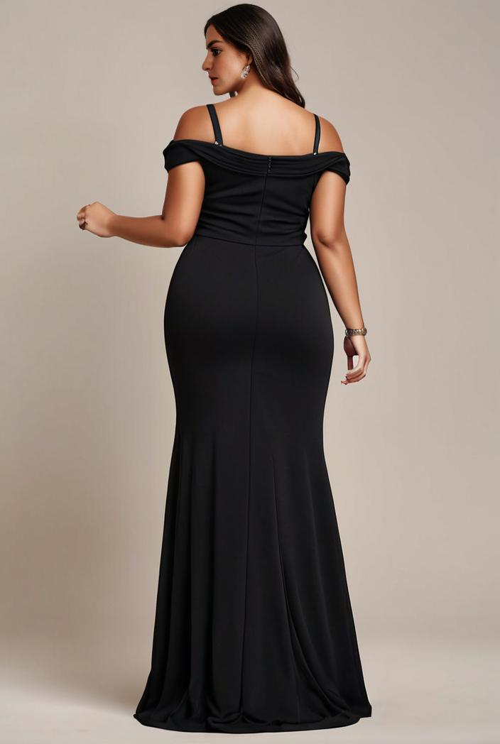 stylish plus size bodycon deep v neck sequin evening dress 100378
