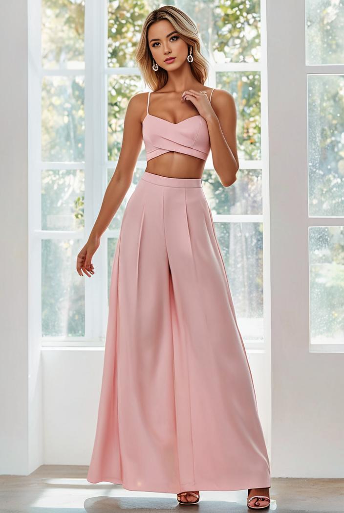 flowy chiffon one shoulder with three straps bridesmaid dress 115409