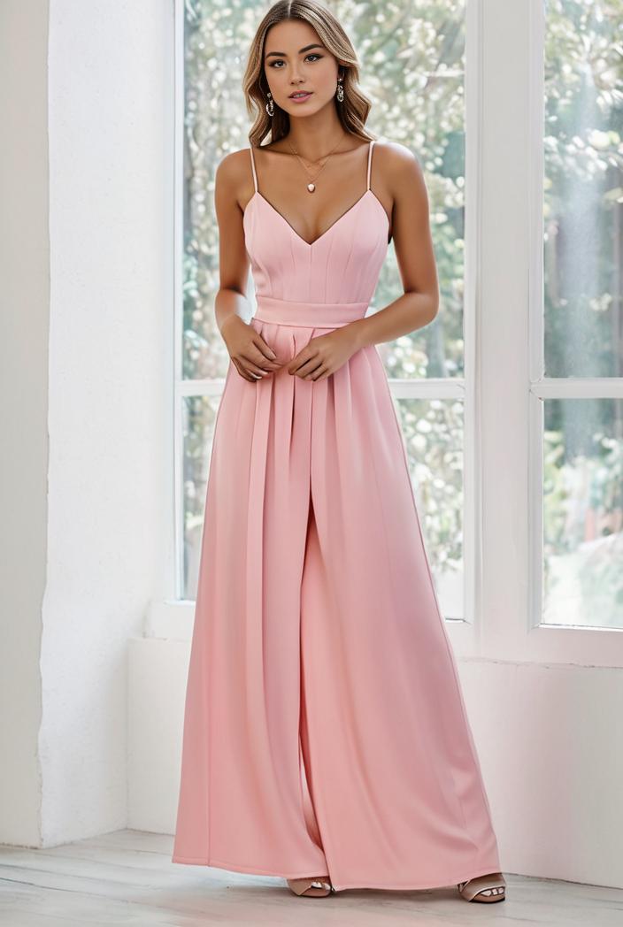 flowy chiffon one shoulder with three straps bridesmaid dress 115412