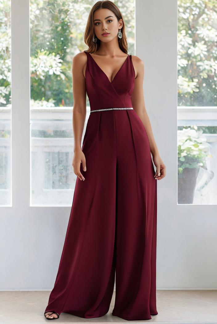 flowy chiffon one shoulder with three straps bridesmaid dress 115424