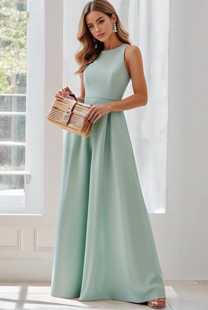 flowy chiffon one shoulder with three straps bridesmaid dress 115437