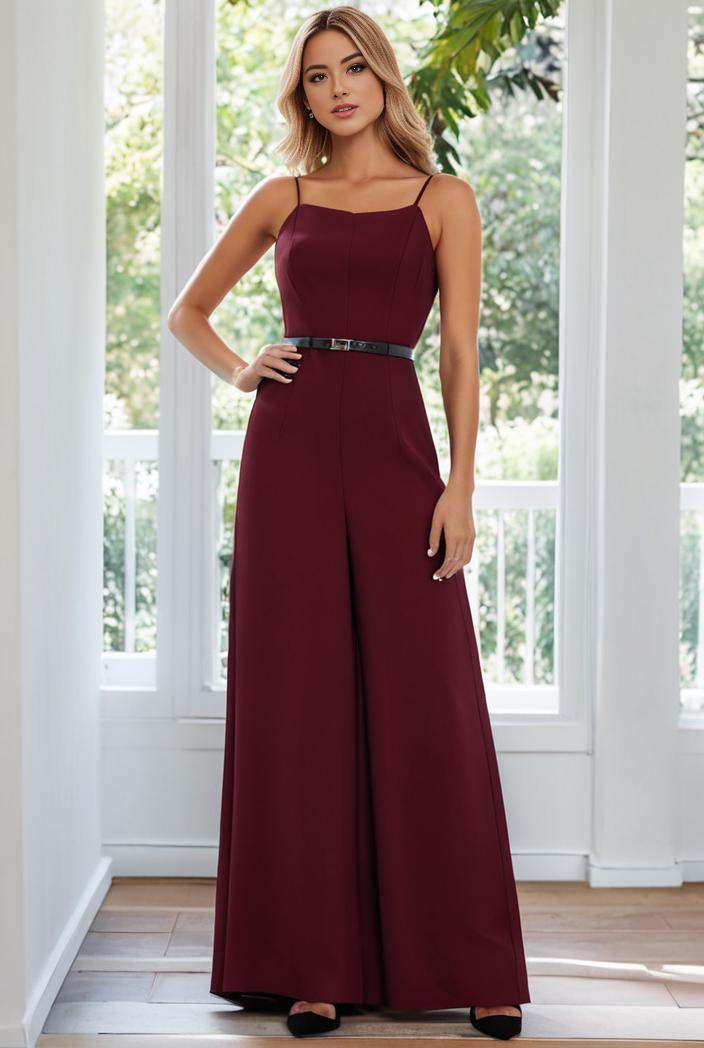 flowy chiffon one shoulder with three straps bridesmaid dress 115447