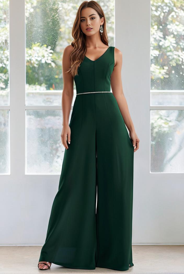 flowy chiffon one shoulder with three straps bridesmaid dress 115456