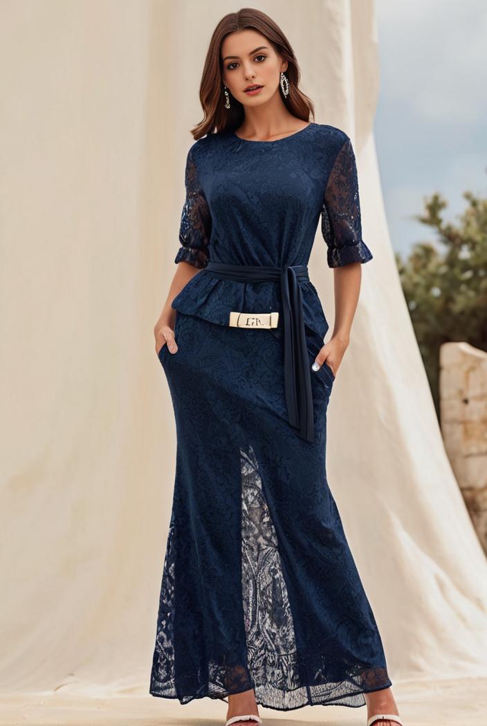 3 4 sleeve bodycon plunging back sequin evening dress 103107