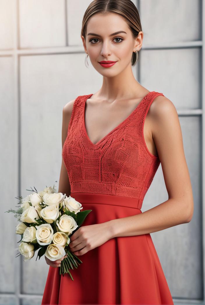 deep v neck lace chiffon bridesmaid dress with asymmetrical hem 104233