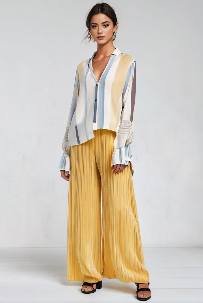 pleated high waist commuting temperament maxi dress 117708