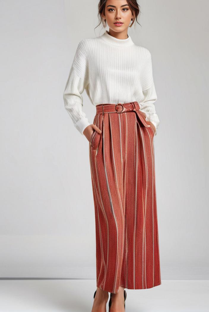 pleated high waist commuting temperament maxi dress 117719