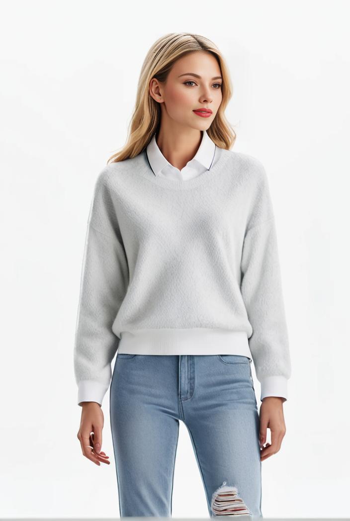 lapel denim coat with long sleeves and buttoned flap pockets stylish women s jacket 101344