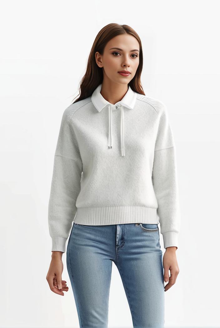 lapel denim coat with long sleeves and buttoned flap pockets stylish women s jacket 101345