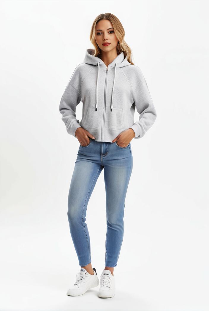 lapel denim coat with long sleeves and buttoned flap pockets stylish women s jacket 101350