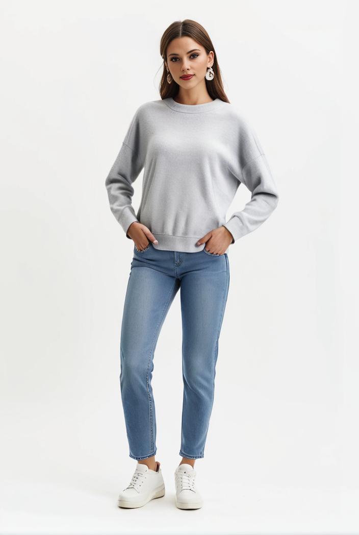 lapel denim coat with long sleeves and buttoned flap pockets stylish women s jacket 101352