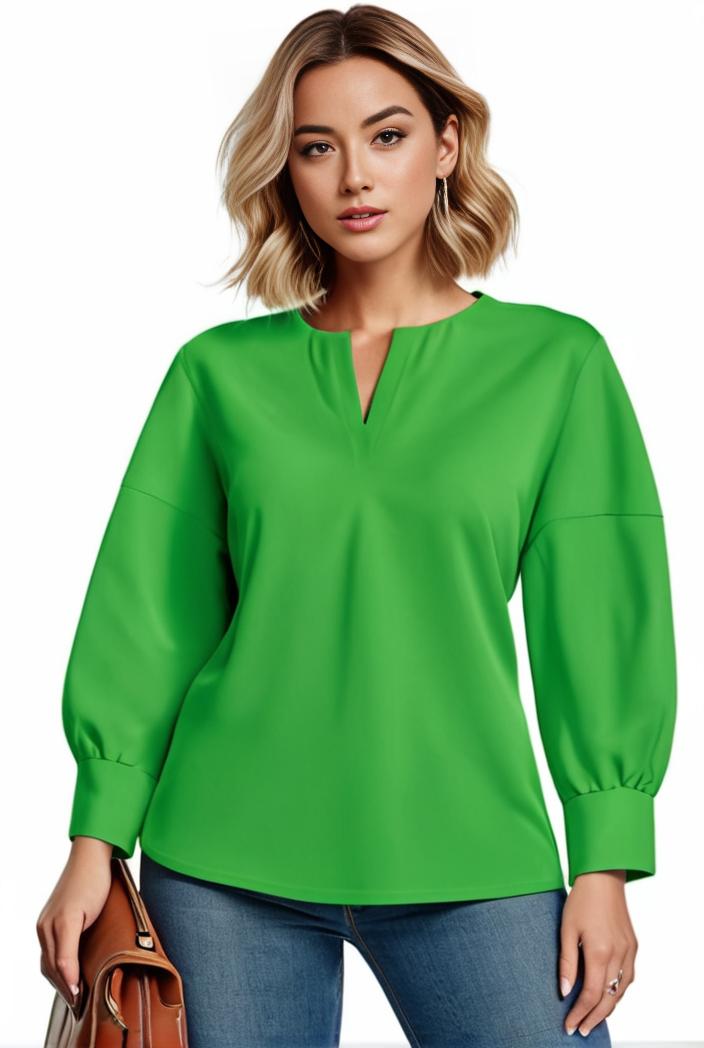plus size casual blouse women s plus solid button up lantern sleeve turn down collar nipped waist blouse 118632