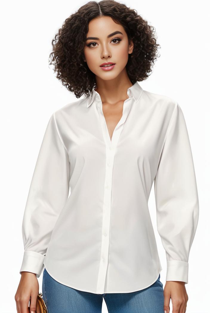 plus size casual blouse women s plus solid button up lantern sleeve turn down collar nipped waist blouse 118637
