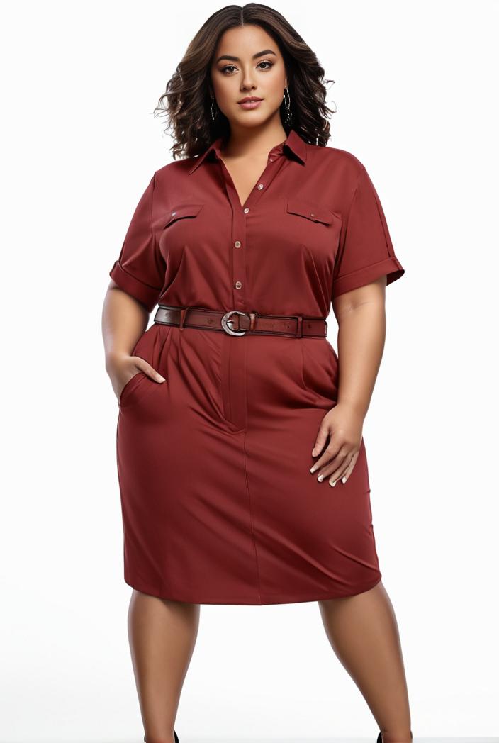plus size faith letter print short sleeve midi dress with pockets women s plus slight stretch casual dress 118976