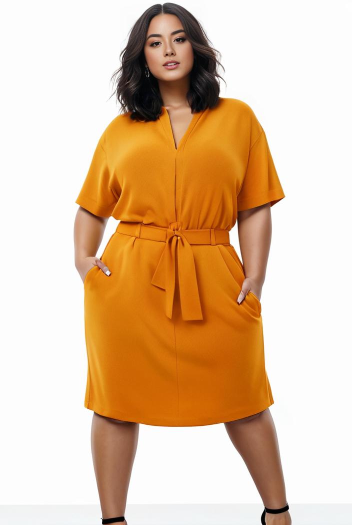 plus size faith letter print short sleeve midi dress with pockets women s plus slight stretch casual dress 118989