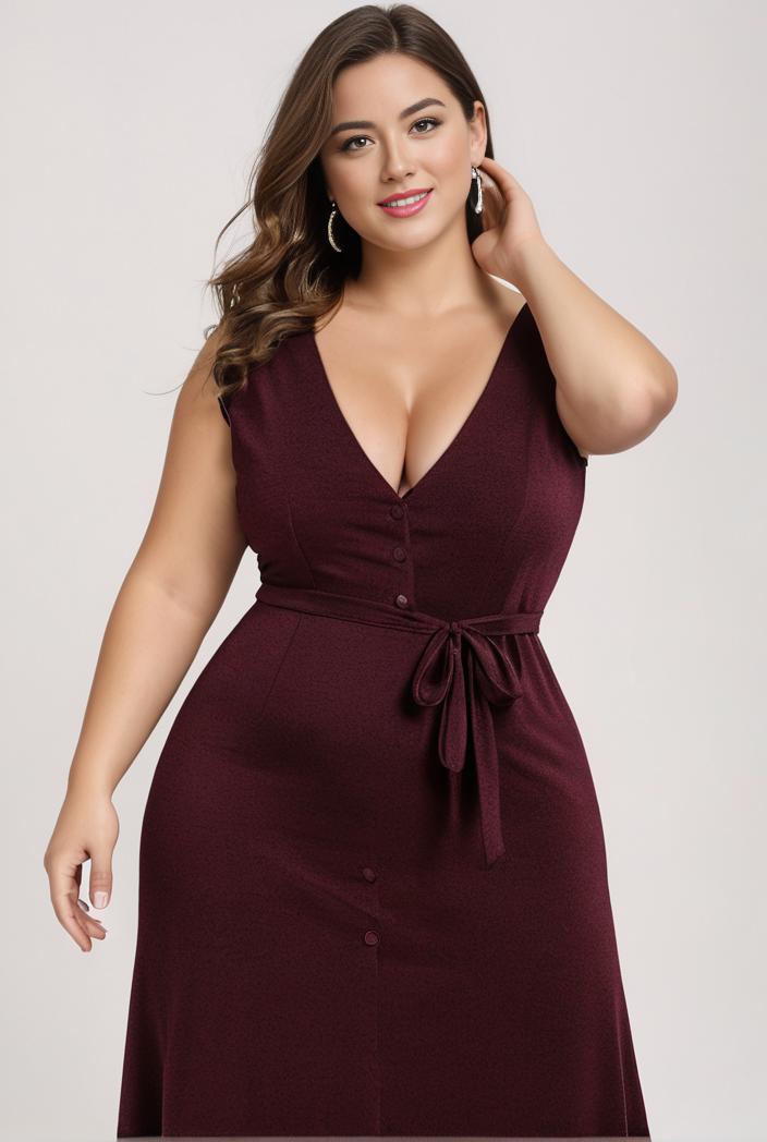 plus size shiny v neck side slit formal evening dress 121013