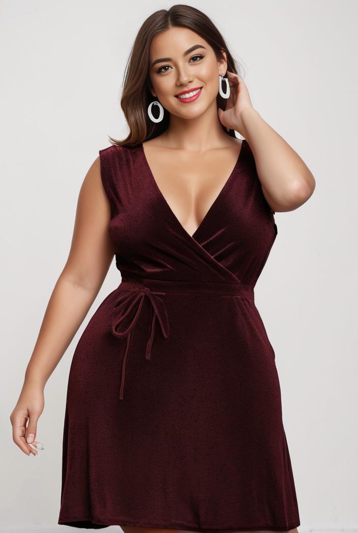 plus size shiny v neck side slit formal evening dress 121014