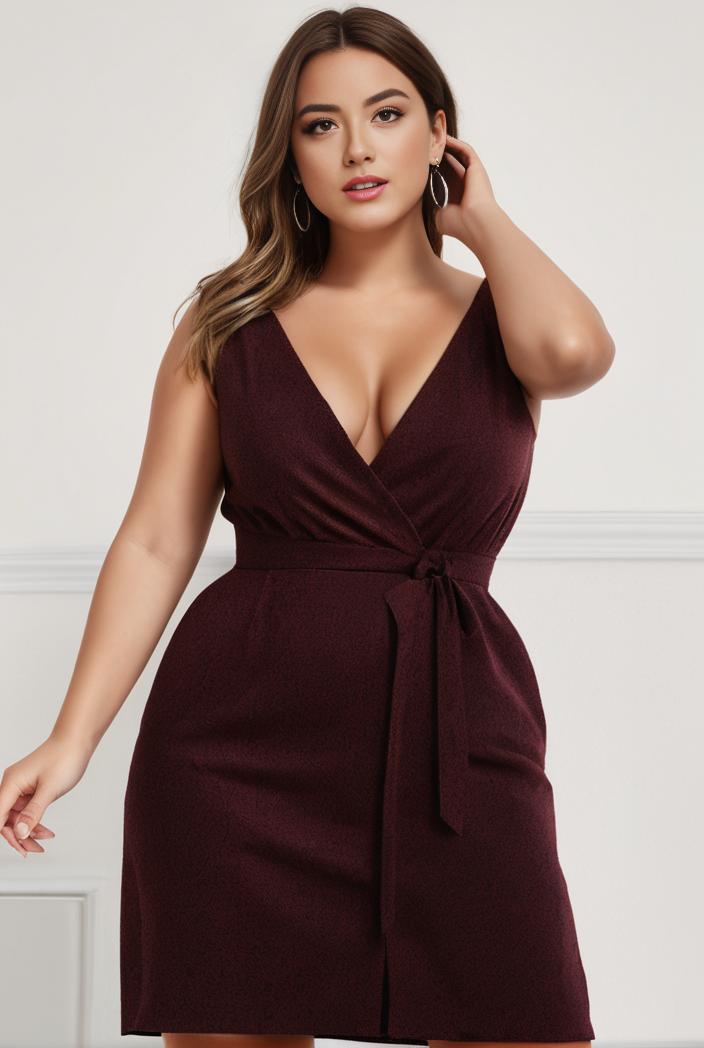 plus size shiny v neck side slit formal evening dress 121016