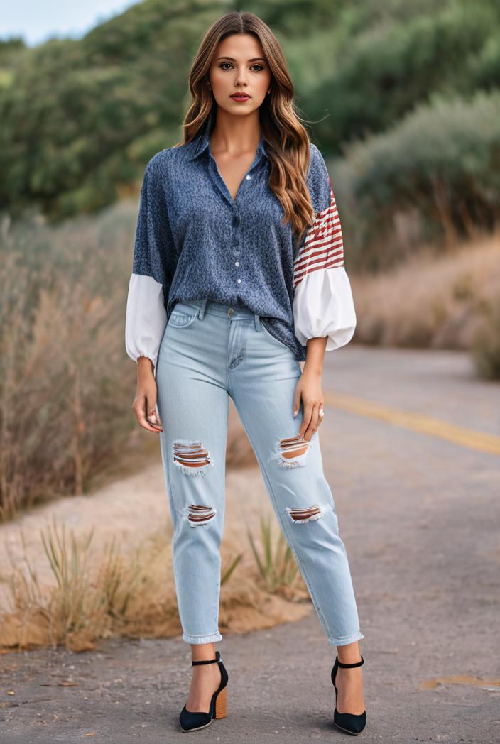 ripped light blue skinny jeans with frayed distressed legs 105604