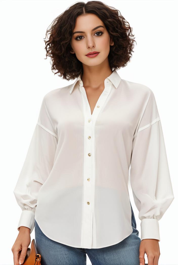 plus size casual blouse women s plus solid button up lantern sleeve turn down collar nipped waist blouse 111192