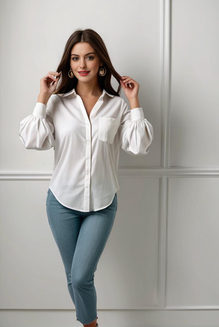 plus size casual blouse women s plus solid button up lantern sleeve turn down collar nipped waist blouse 111203