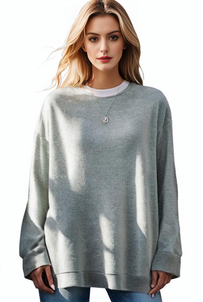 plus size casual hoodie women s plus solid ribbed long sleeve slight stretch hoodie drawstring sweatshirt 111261