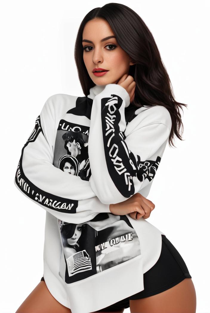plus size casual sweatshirt women s plus graphic letter print long sleeve round neck slight stretch sweatshirt 111294