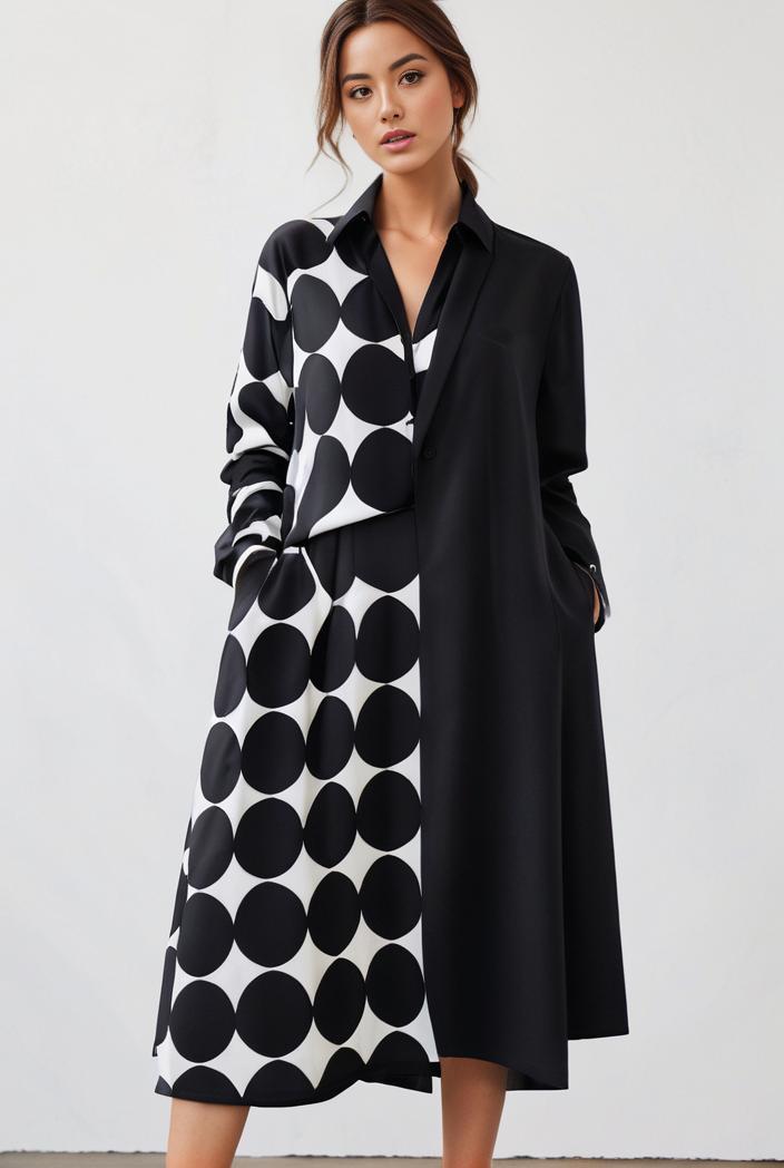 size curve dresses plus size loose elegant floral pattern stitching midi dress 124901