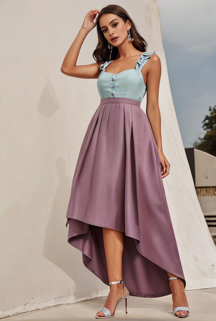 plus size sequin high low deep v neck tulle evening dresses 113344