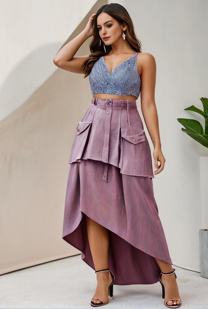 plus size sequin high low deep v neck tulle evening dresses 113345