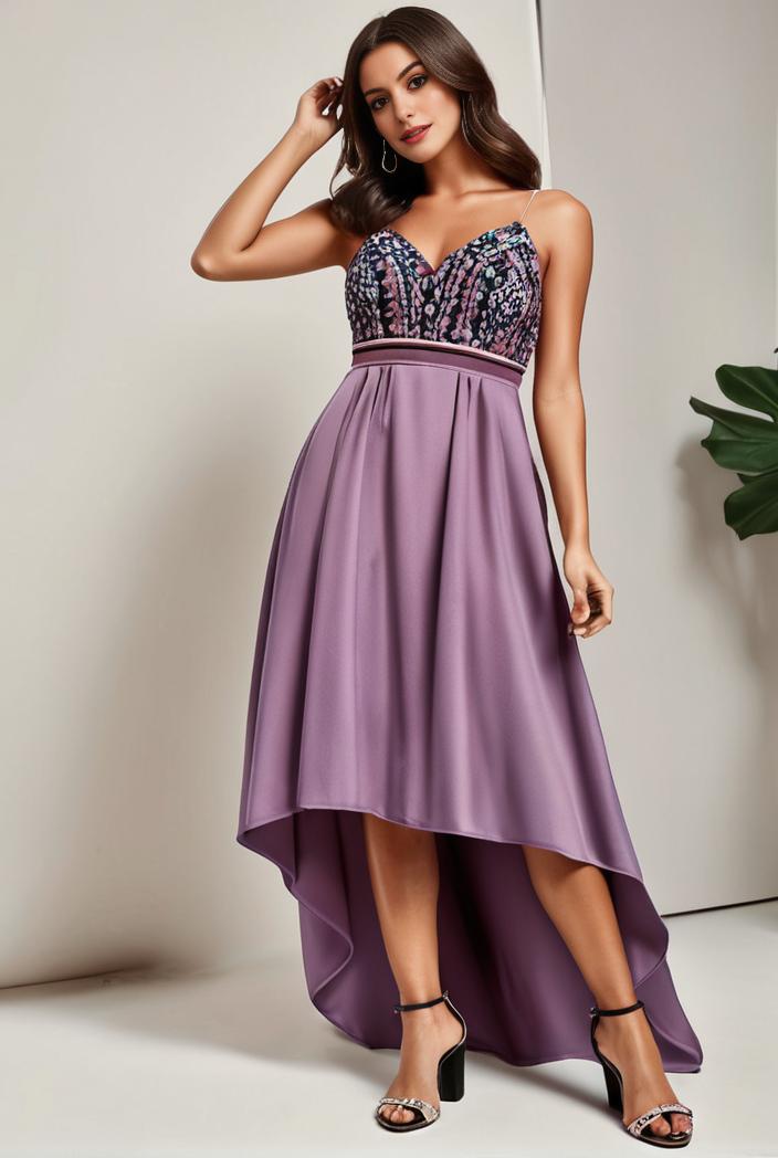 plus size sequin high low deep v neck tulle evening dresses 113346