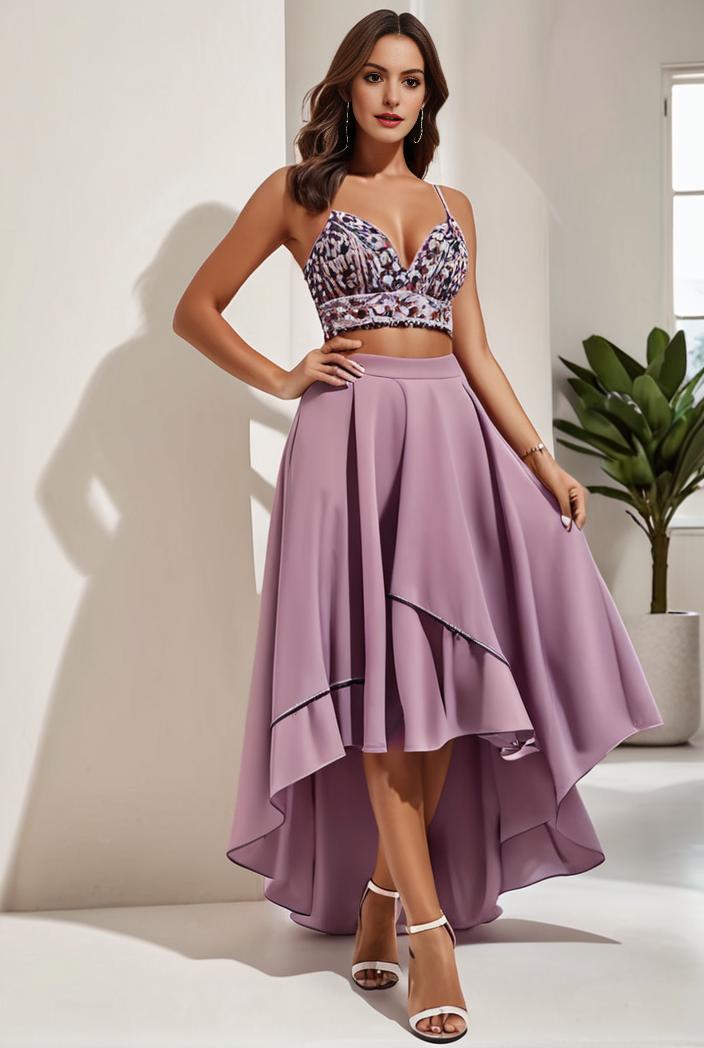 plus size sequin high low deep v neck tulle evening dresses 113354
