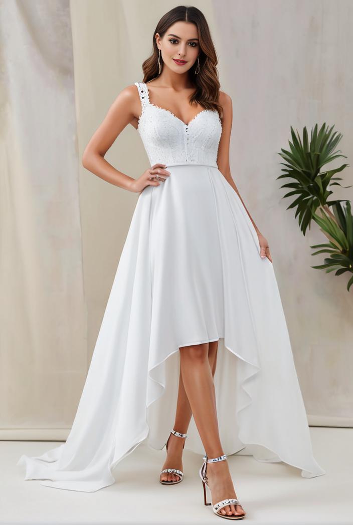 plus size sequin high low deep v neck tulle evening dresses 113366